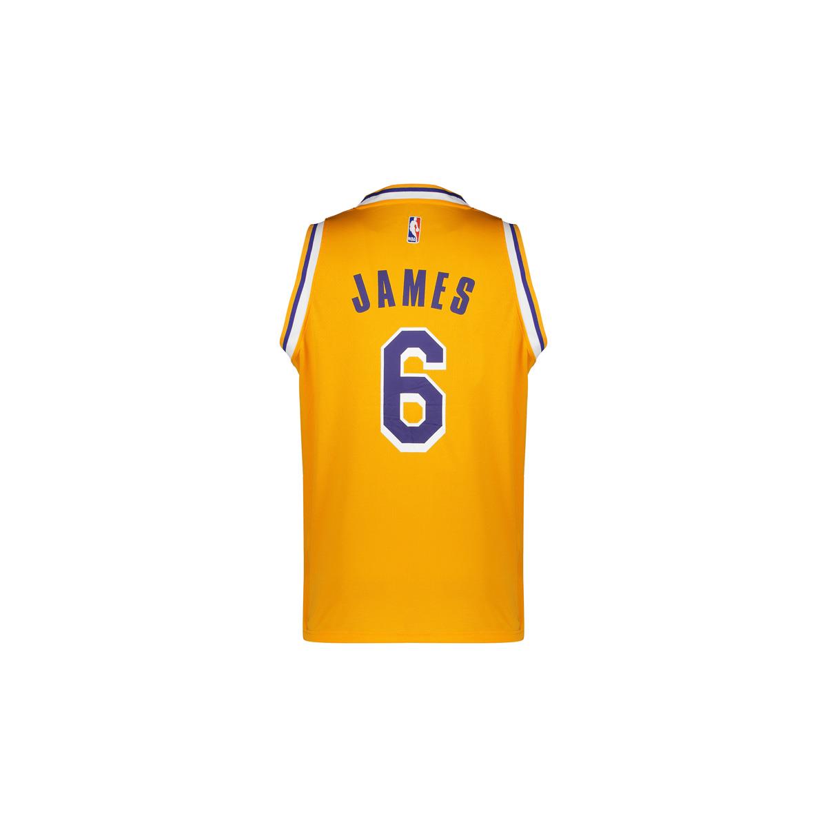 ست-رکابی-و-شلوارک-ورزشی-مردانه-نایک-مدل-Lakers-D0799-زرد-7